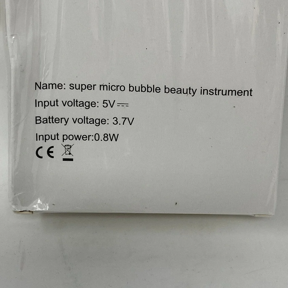 Super Micro Bubble Beauty Instrument Facial Cleansing Device‎ White Blue